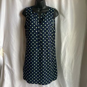 Merona Sleeveless Polka Dot Shirt Dress Size XS